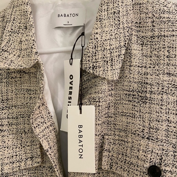Aritzia Babaton Joan Oversized Shirt Jacket Shacket NWT - Picture 5 of 8